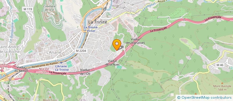 localisation de l'entreprise MADAME KARINE HOLLARD  LA TRINITE