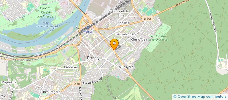 localisation de l'entreprise MADAME KARINE HOUSSA  POISSY