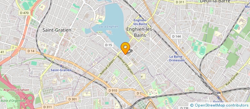 localisation de l'entreprise MADAME KARINE HOUZE à ENGHIEN-LES-BAINS
