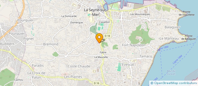 localisation de l'entreprise MADAME KARINE HUILLERY  LA SEYNE-SUR-MER