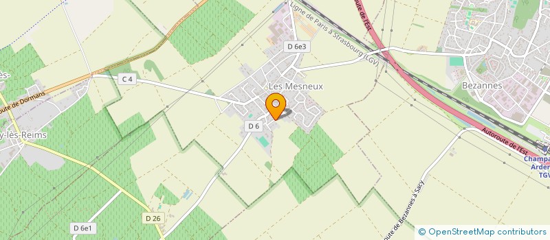 localisation de l'entreprise MADAME KARINE JACQUINET  LES MESNEUX