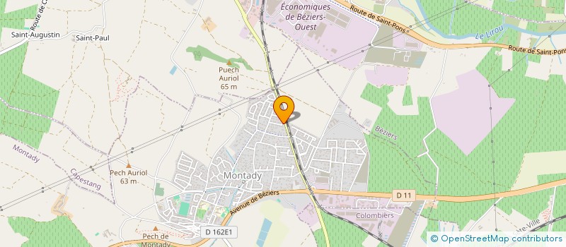 localisation de l'entreprise MADAME KARINE JALABERT  MONTADY