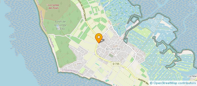 localisation de l'entreprise MADAME KARINE JAUFFRAIS  ARS-EN-RE