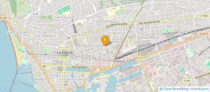 localisation de l'entreprise MADAME KARINE JEANNE à LE HAVRE