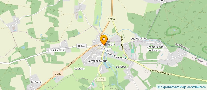 localisation de l'entreprise MADAME KARINE JEANNE  CONDE-SUR-VESGRE