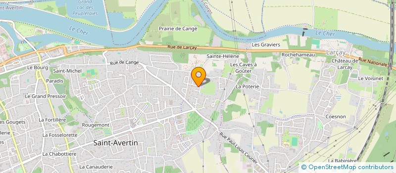 localisation de l'entreprise MADAME KARINE JEANNOT  SAINT-AVERTIN