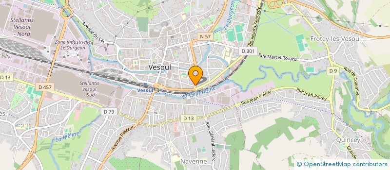 localisation de l'entreprise MADAME KARINE JEDOR  VESOUL