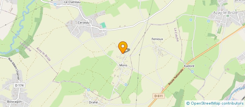 localisation de l'entreprise MADAME KARINE JOOS  AZAY-LE-BRULE