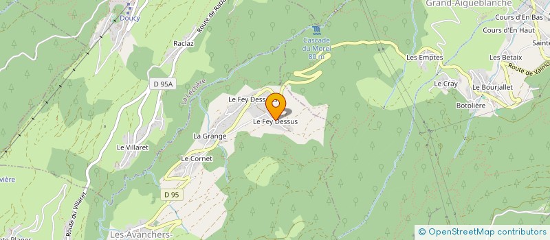 localisation de l'entreprise MADAME KARINE JOUBERT à LES AVANCHERS VALMOREL