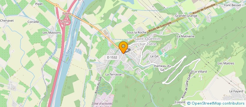 localisation de l'entreprise MADAME KARINE JOURDAIN  SAINT-QUENTIN-SUR-ISERE