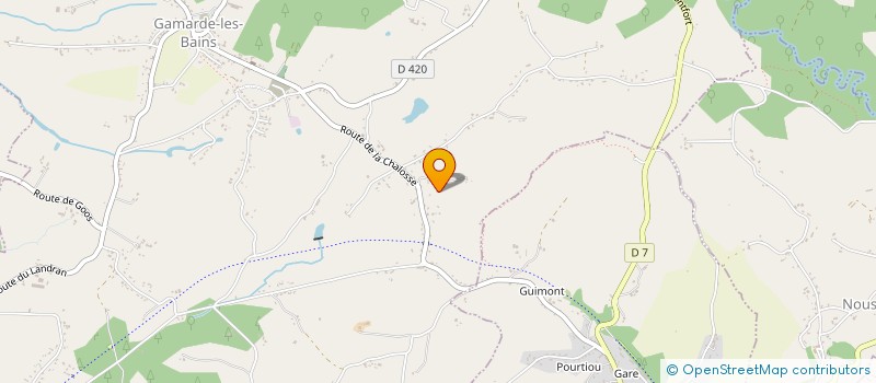 localisation de l'entreprise MADAME KARINE JOURDAN  GAMARDE-LES-BAINS