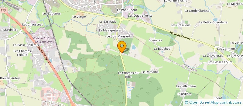 localisation de l'entreprise MADAME KARINE JOUSSEAUME - RUELLAND  VERN-SUR-SEICHE