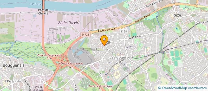 localisation de l'entreprise MADAME KARINE KARINE JAMIN  BOUGUENAIS