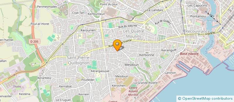 localisation de l'entreprise MADAME KARINE KERGUILLEC à BREST