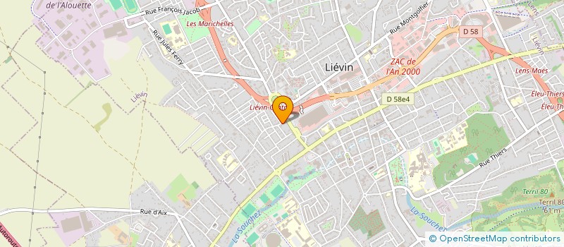 localisation de l'entreprise MADAME KARINE KLIMCZAK  LIEVIN