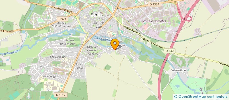 localisation de l'entreprise MADAME KARINE KOLINGAR  SENLIS