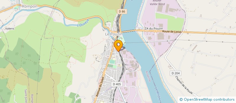 localisation de l'entreprise MADAME KARINE KRIEGEL  LE POUZIN