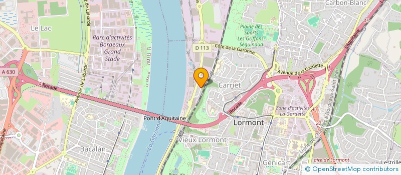 localisation de l'entreprise MADAME KARINE LABBAYE à LORMONT