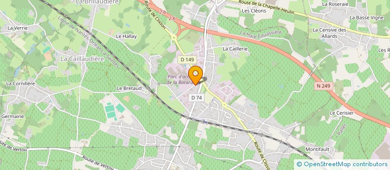 localisation de l'entreprise MADAME KARINE LABBE  LA HAIE-FOUASSIERE