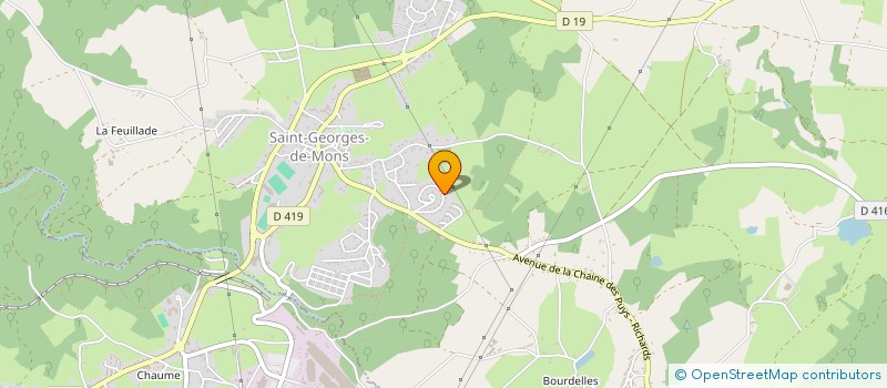 localisation de l'entreprise MADAME KARINE LAFARGE  SAINT-GEORGES-DE-MONS