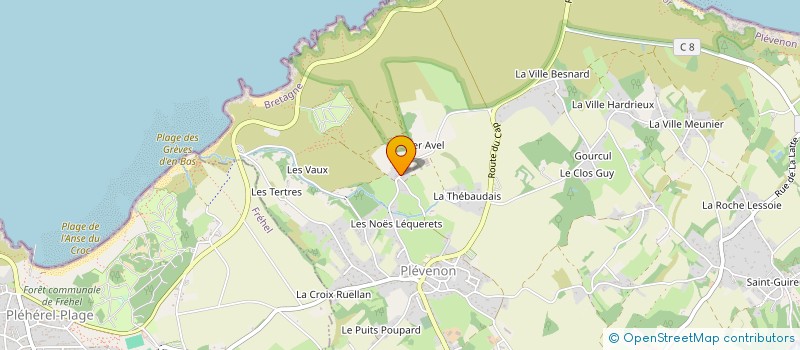 localisation de l'entreprise MADAME KARINE LAILVAULT  PLEVENON