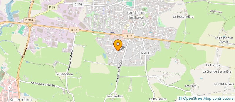 localisation de l'entreprise MADAME KARINE LAINE à BONCHAMP-LES-LAVAL