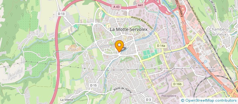 localisation de l'entreprise MADAME KARINE LALANCETTE  LA MOTTE-SERVOLEX