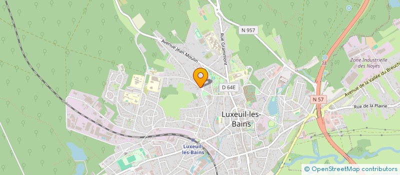 localisation de l'entreprise MADAME KARINE LALLOZ à LUXEUIL-LES-BAINS