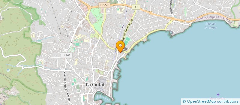 localisation de l'entreprise MADAME KARINE LAMBERT  LA CIOTAT