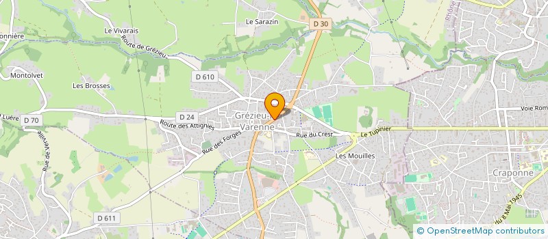 localisation de l'entreprise MADAME KARINE LAPARA  GREZIEU-LA-VARENNE