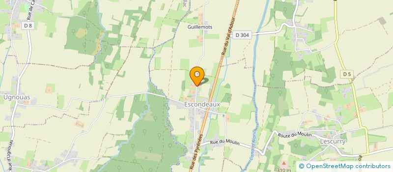 localisation de l'entreprise MADAME KARINE LARRANG  ESCONDEAUX