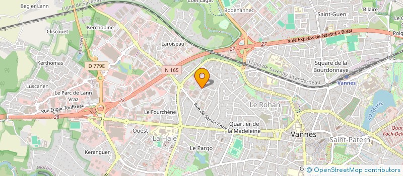 localisation de l'entreprise MADAME KARINE LARROUMET à VANNES