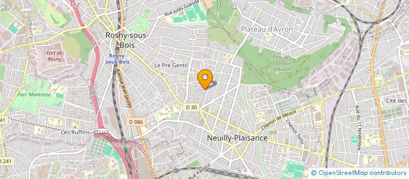 localisation de l'entreprise MADAME KARINE LASSERRE à ROSNY-SOUS-BOIS