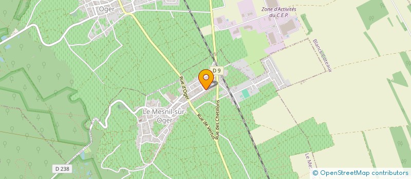 localisation de l'entreprise MADAME KARINE LAURAIN  LE MESNIL-SUR-OGER