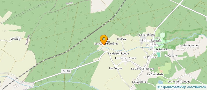 localisation de l'entreprise MADAME KARINE LAVEAU  SAINT-BENOIT-LA-FORET