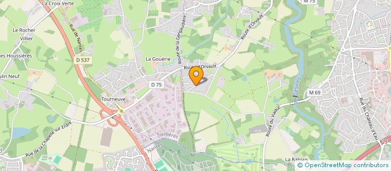 localisation de l'entreprise MADAME KARINE LE BEAU à LA CHAPELLE-SUR-ERDRE