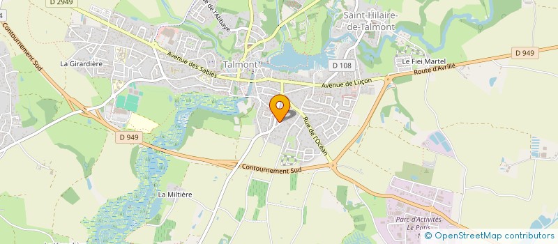 localisation de l'entreprise MADAME KARINE LE DIRAISON  TALMONT-SAINT-HILAIRE