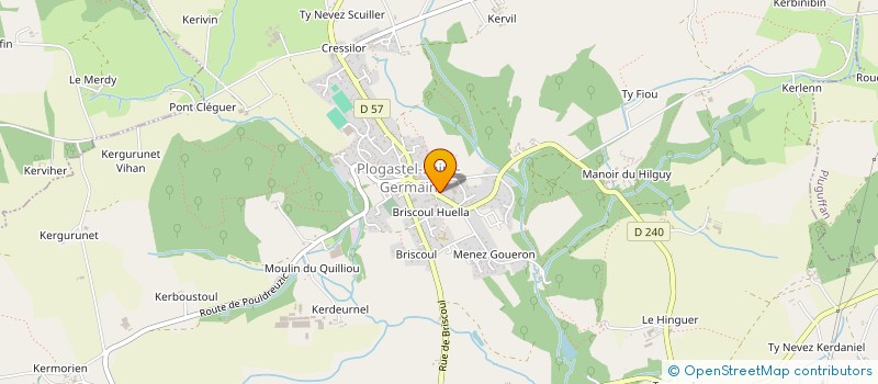 localisation de l'entreprise MADAME KARINE LE FLOCH  PLOGASTEL-SAINT-GERMAIN