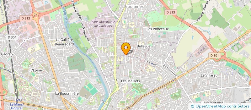 localisation de l'entreprise MADAME KARINE LE GOURRIEREC à COULAINES