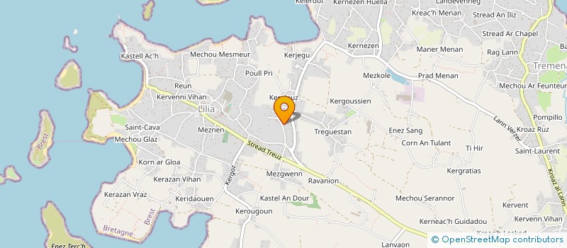 localisation de l'entreprise MADAME KARINE LE GUEN  PLOUGUERNEAU