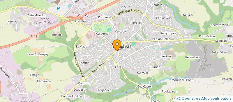 localisation de l'entreprise MADAME KARINE LE PAIX  GUIPAVAS