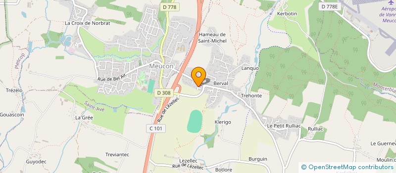 localisation de l'entreprise MADAME KARINE LE PECHOUR  MEUCON