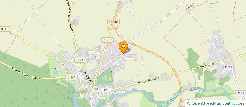 localisation de l'entreprise MADAME KARINE LE POOLE  BRETEUIL