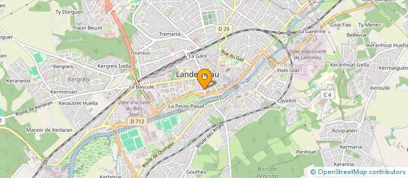 localisation de l'entreprise MADAME KARINE LE SAOUT  LANDERNEAU