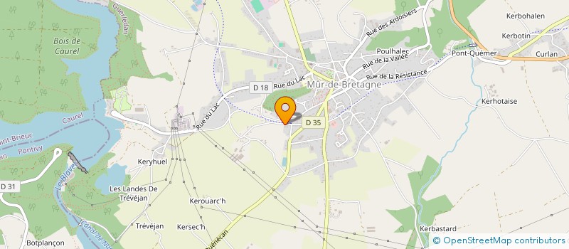 localisation de l'entreprise MADAME KARINE LE SAUCE  GUERLEDAN