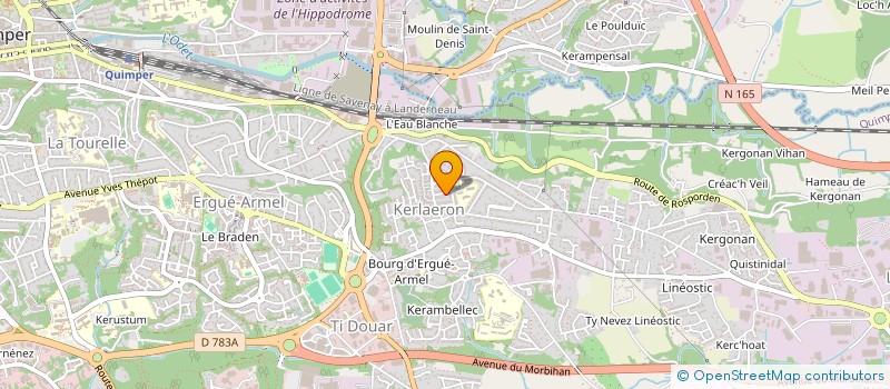 localisation de l'entreprise MADAME KARINE LE STER à QUIMPER