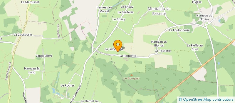 localisation de l'entreprise MADAME KARINE LEBAS  MONTAIGU-LA-BRISETTE