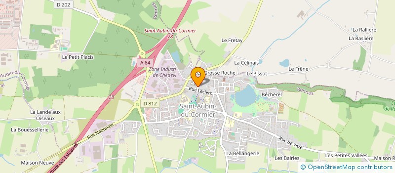 localisation de l'entreprise MADAME KARINE LEBOULANGER  SAINT-AUBIN-DU-CORMIER