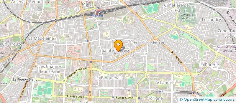 localisation de l'entreprise MADAME KARINE LEBRUN  RENNES