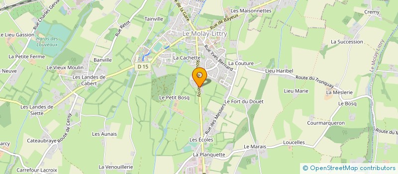localisation de l'entreprise MADAME KARINE LECOUILLARD à LE MOLAY-LITTRY